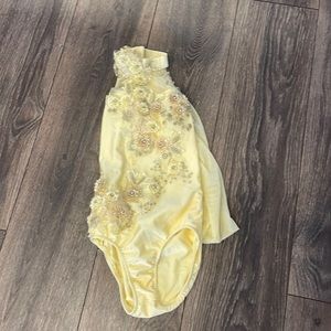 really gorgeous yellow lyrical/contemporary costume
